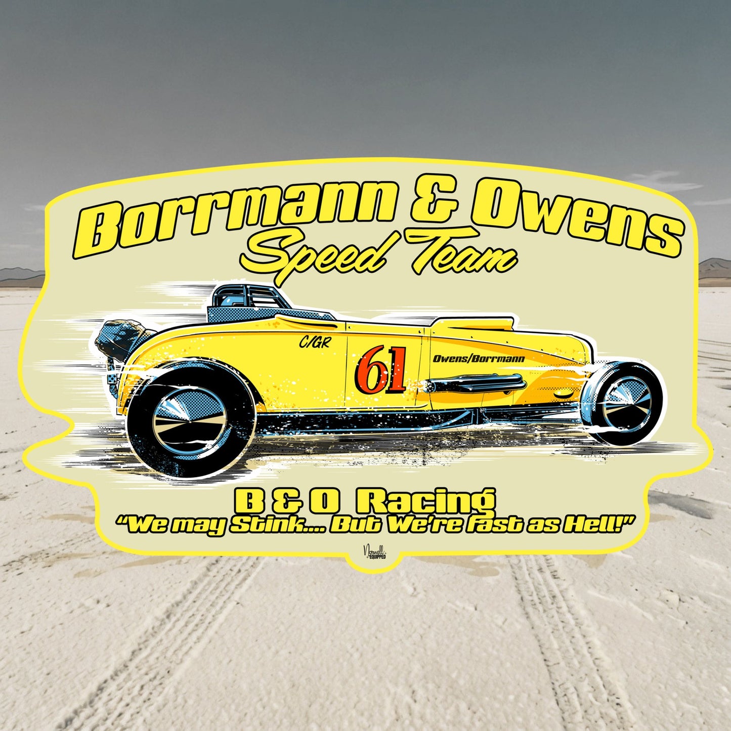 Borrmann & Owens Speed Team STICKER