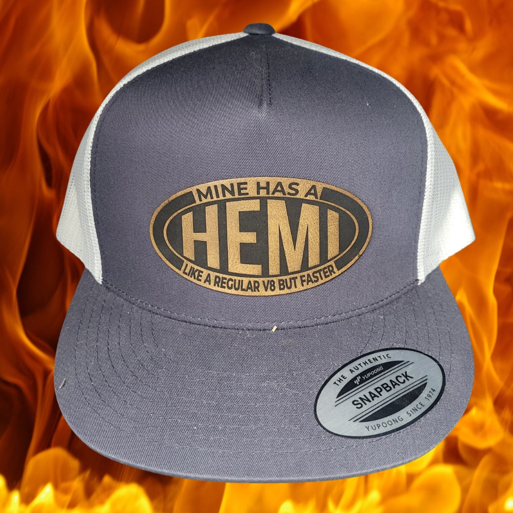Mine Has a Hemi (leather patch)