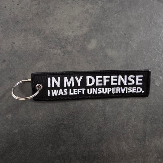 I WAS LEFT UNSUPERVISED KEYCHAIN