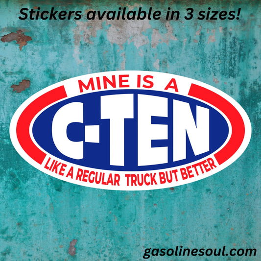 Mine's a C-TEN      (stickers)