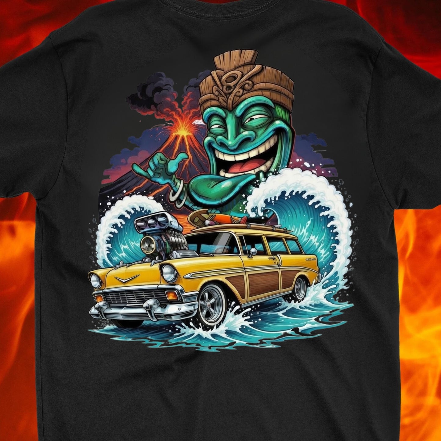 Tiki Beach Surf Wagon