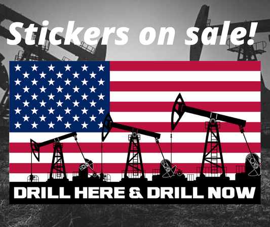 DRILL HERE & DRILL NOW sticker