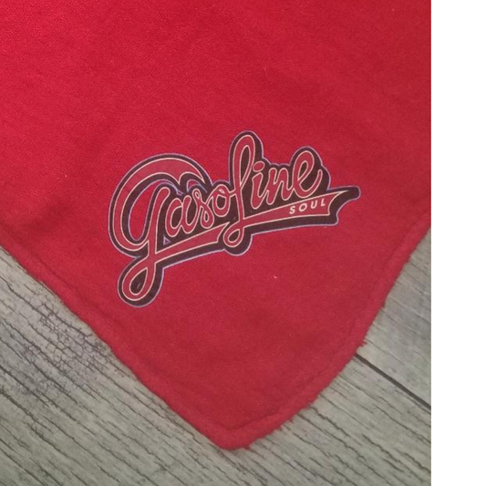 GASOLINE SOUL SCRIPT LOGO SHOP RAG