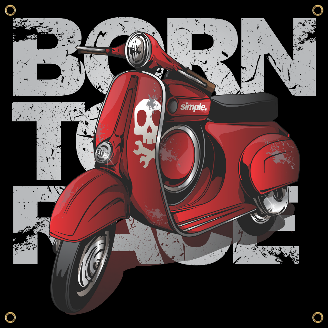 BORN TO RACE BANNER