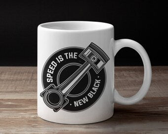 SPEED IS THE NEW BLACK COFFEE CUP